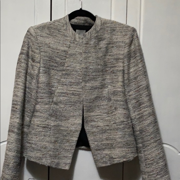 Halogen Jackets & Blazers - Halogen buttonless blazer jacket knit tweed M